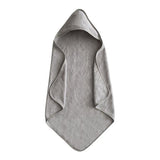 Бебешка Хавлия С Качулка Hooded Towel Grey Mushie