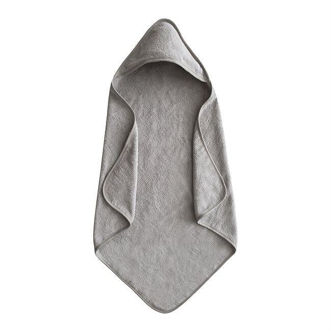 Бебешка Хавлия С Качулка Hooded Towel Grey Mushie