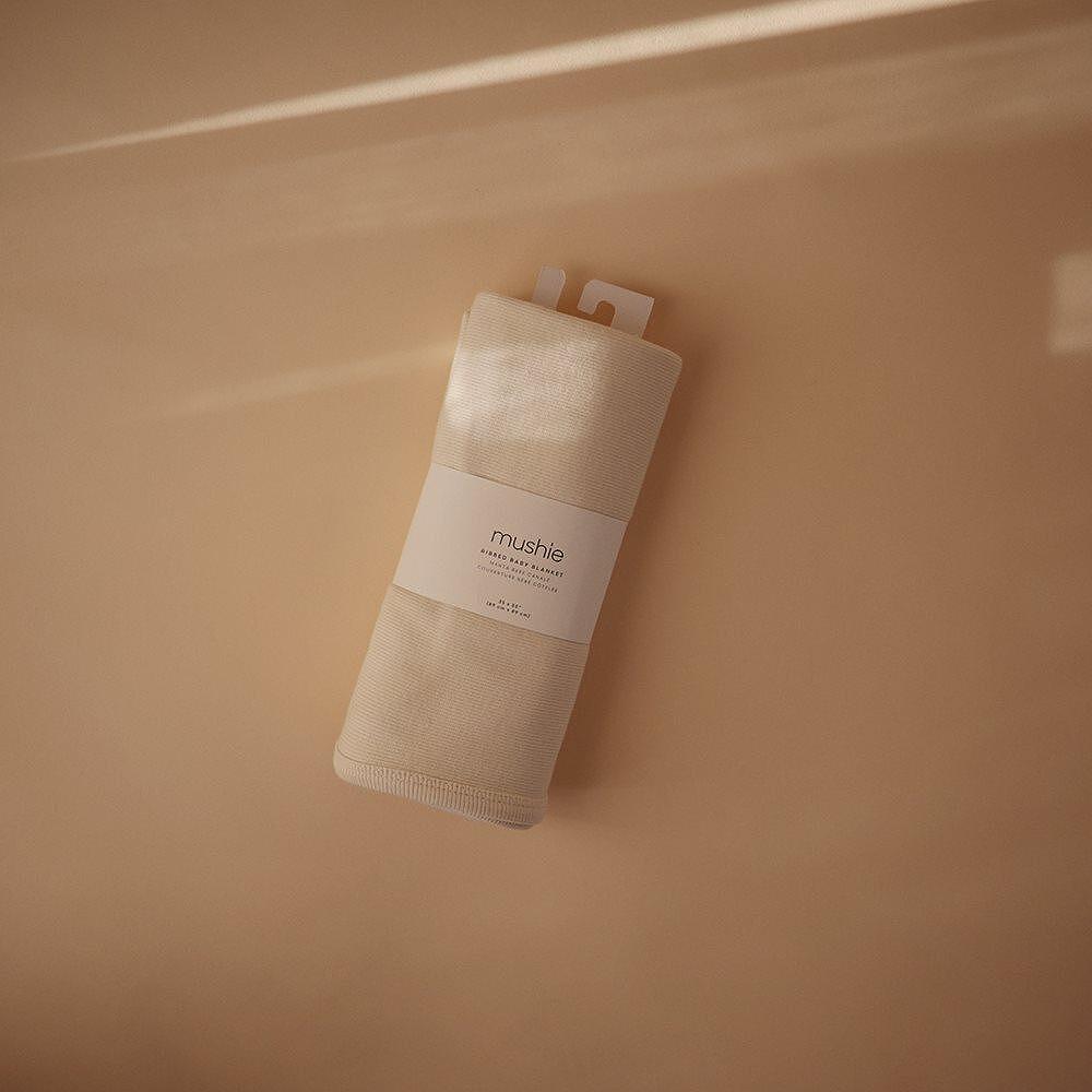 Бебешко Одеяло Ribbed Ivory Mushie