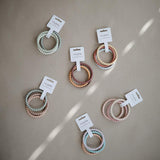 Комплект Силиконови Гривни Гризалки 3 Бр. Pearl Mellow Terracotta Periwinkle Mushie