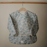Лигавник С Ръкави Long Sleeve Bib Blue Flowers Mushie