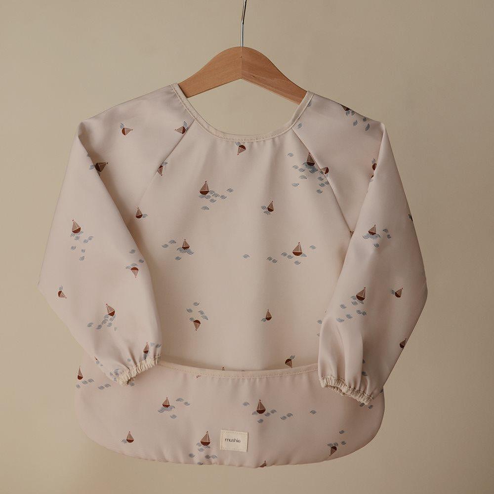 Лигавник С Ръкави Long Sleeve Bib Boats Mushie