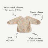 Лигавник С Ръкави Long Sleeve Bib Cherries Mushie