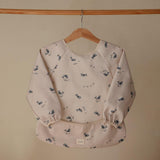 Лигавник С Ръкави Long Sleeve Bib Whales Mushie