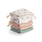 Муселинови Пелени Cotton 5 Бр. Pink Flowers Combo Mushie