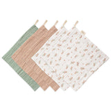 Муселинови Пелени Cotton 5 Бр. Pink Flowers Combo Mushie