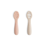 Първи Лъжички Силикон 2бр Blush Shifting Sand Mushie
