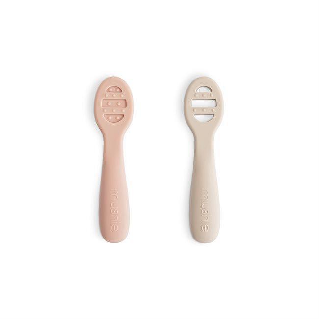 Първи Лъжички Силикон 2бр Blush Shifting Sand Mushie