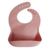 Силиконов Лигавник С Джоб Powder Pink Confetti Mushie