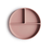 Силиконова Чиния С Вакуум С Три Разделения Blush Mushie