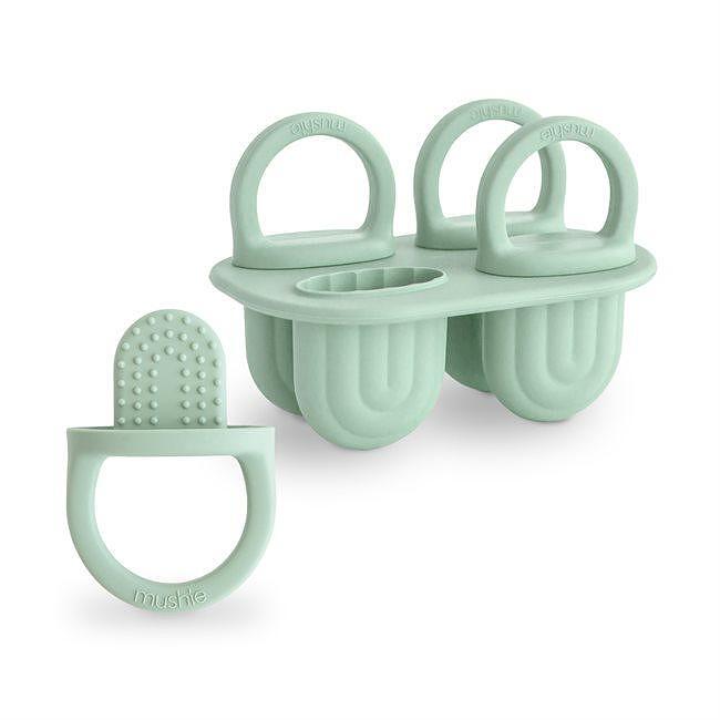 Силиконова Форма За Ледени Близалки Toddler Ice Pop Tray Cambridge Blue Mushie