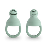 Силиконова Залъгалка За Храна 2 Бр. Cambridge Blue Mushie