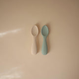 Силиконови Лъжици За Хранене 2 Бр. Cambridge Blue Shifting Sand Mushie