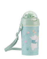 Cană cu pai și curea din silicon 450ml Music Fest Mint 