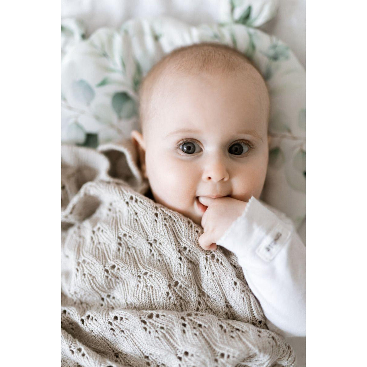 Бебешко Бамбуково Одеяло 80 100 См. Openwork Light Beige My Memi