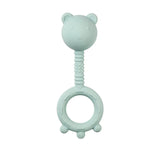 Бебешка Силиконова Дрънкалка Bear Aqua Green Nattou