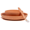 Комплект За Хранене 3 Части С Подложка Terracotta And Stars Nattou