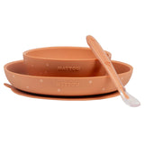 Комплект За Хранене 3 Части С Подложка Terracotta And Stars Nattou