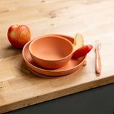 Комплект За Хранене 3 Части С Подложка Terracotta And Stars Nattou