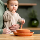 Комплект За Хранене 3 Части С Подложка Terracotta And Stars Nattou