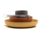 Комплект За Хранене 4 Части Curry Terracotta Nattou