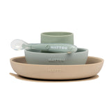 Nattou Sand Green 4 részes étkészlet