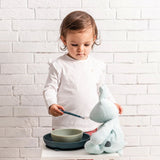 Комплект За Хранене Bib Green Nattou
