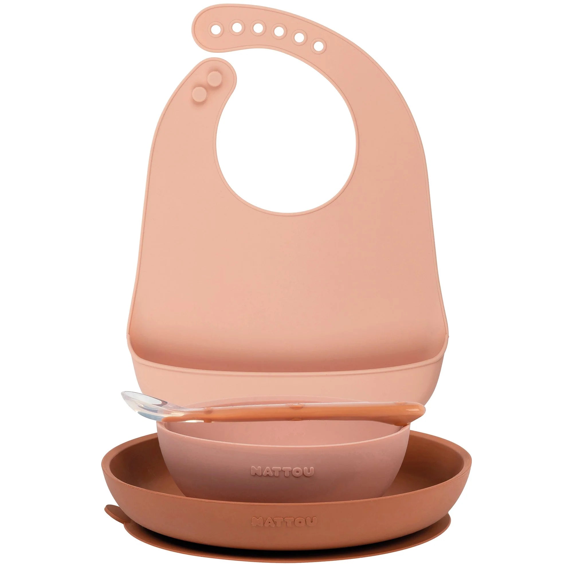 Комплект За Хранене Bib Pink Nattou