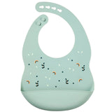 Силиконов Лигавник Bib Printed Motive Green Nattou
