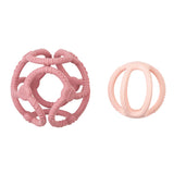 Силиконова Топка За Гризане Dusty Pink+ Light Pin Nattou