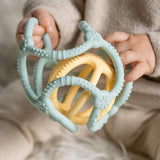 Силиконови Топки За Гризане Pastel Green And Yellow Nattou