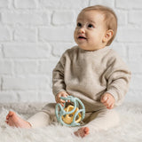 Силиконови Топки За Гризане Pastel Green And Yellow Nattou
