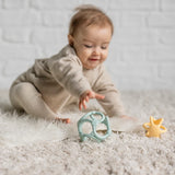 Силиконови Топки За Гризане Pastel Green And Yellow Nattou