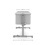 Nestee Grow 2 Бебешка Кошара Light Grey Kinderkraft