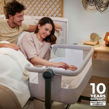 Nestee Up 2 Бебешка Кошара Light Grey Kinderkraft