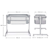 Nestee Up 2 Бебешка Кошара Light Grey Kinderkraft
