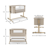 Nestee Grow 2 Бебешка Кошара Beige Kinderkraft