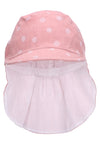 Детска Розова Шапка На Точки С Козирка И Платка На Врата, Uv 50+, 55 См. 4 6 Г. Sterntaler