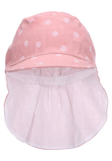 Детска Розова Шапка На Точки С Козирка И Платка На Врата, Uv 50+, 55 См. 4 6 Г. Sterntaler