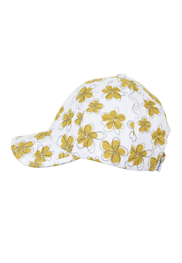 Бяла Бейзболна Шапка С Цветя, Uv50+, 57 См. 8+ Sterntaler