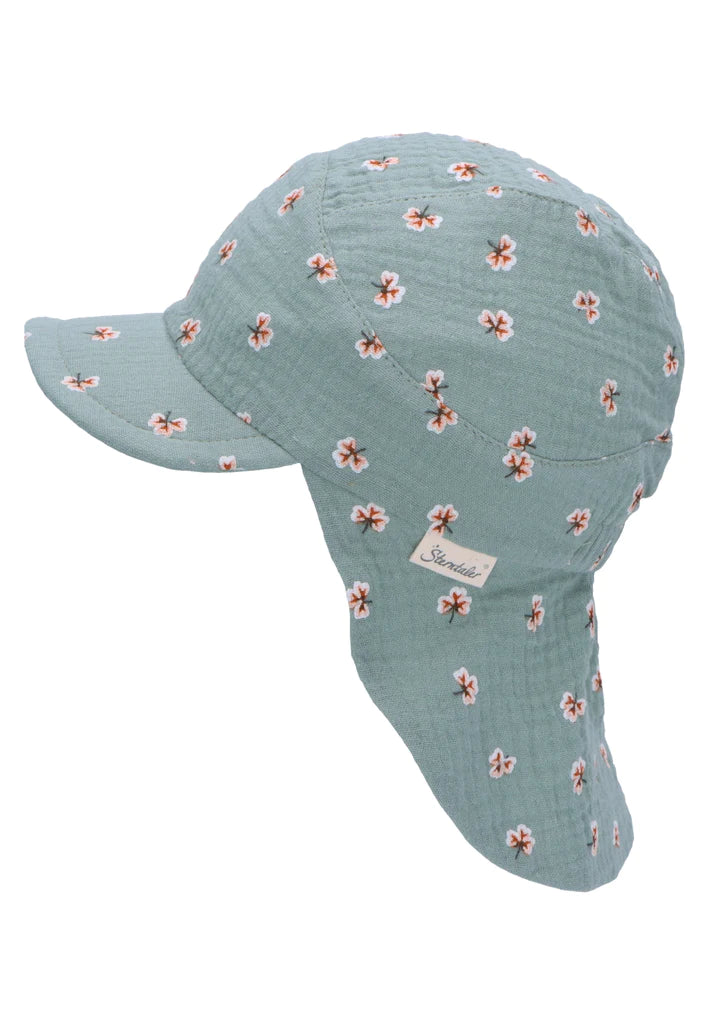 Зелена Детска Шапка С Козирка И Платка На Врата, Uv 50+, 55 См. 4 6 Г. Sterntaler