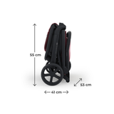 Nubi 3 Бебешка Количка Dark Ruby Kinderkraft