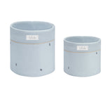 Set de 2 coșuri accesorii - Prieteni cu dungi de 18 cm și 14 cm 