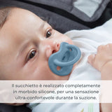 Комплект Силиконови Ортодонтични Залъгалки 2 Бр. (0 6 М.) Orthosoft Light Blue Nuvita
