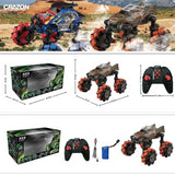 Jeep off-road cu roți pliabile și direcție RC 1:18