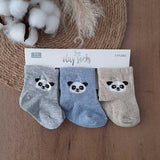 Бебешки Къси Чорапи Newborn Момче Мечета 3 Бр. 13010027 Olay Socks