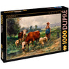 Пъзел D-Toys От 1000 Части - Овчарка Със Своето Стадо Жулиен Дюпре - Пъзели - D-Toys - BebeMama