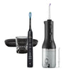Комплект Ел. Четка За Зъби Diamondclean 9000 И Орален Душ Power Flosser 3000, Hx3886 43, Черни Philips Sonicare