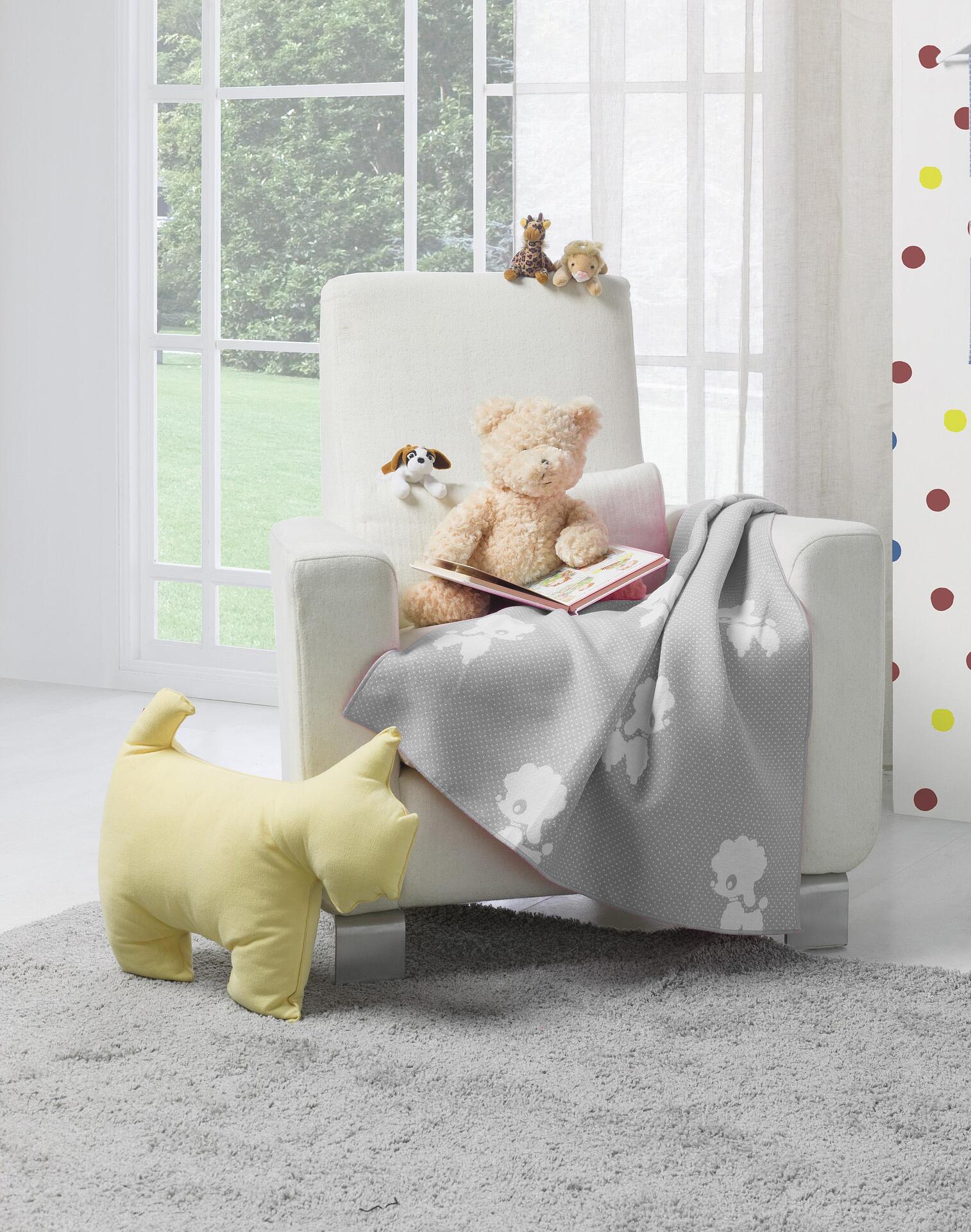 Бебешка Пелена Natural Bamboo 75 90 См. Сиви Точки Piel