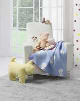 Бебешка Пелена Natural Bamboo 75 90 См. Сини Точки Piel